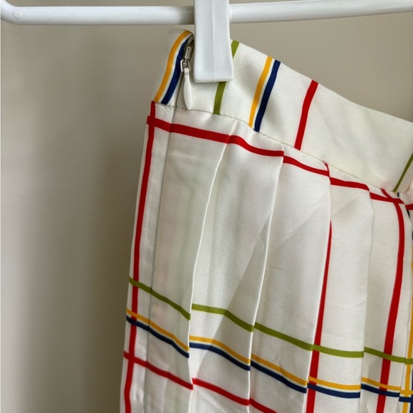 J Crew Pleated midi skirt with floral border NWT - Size 2 - Picture 7 of 7